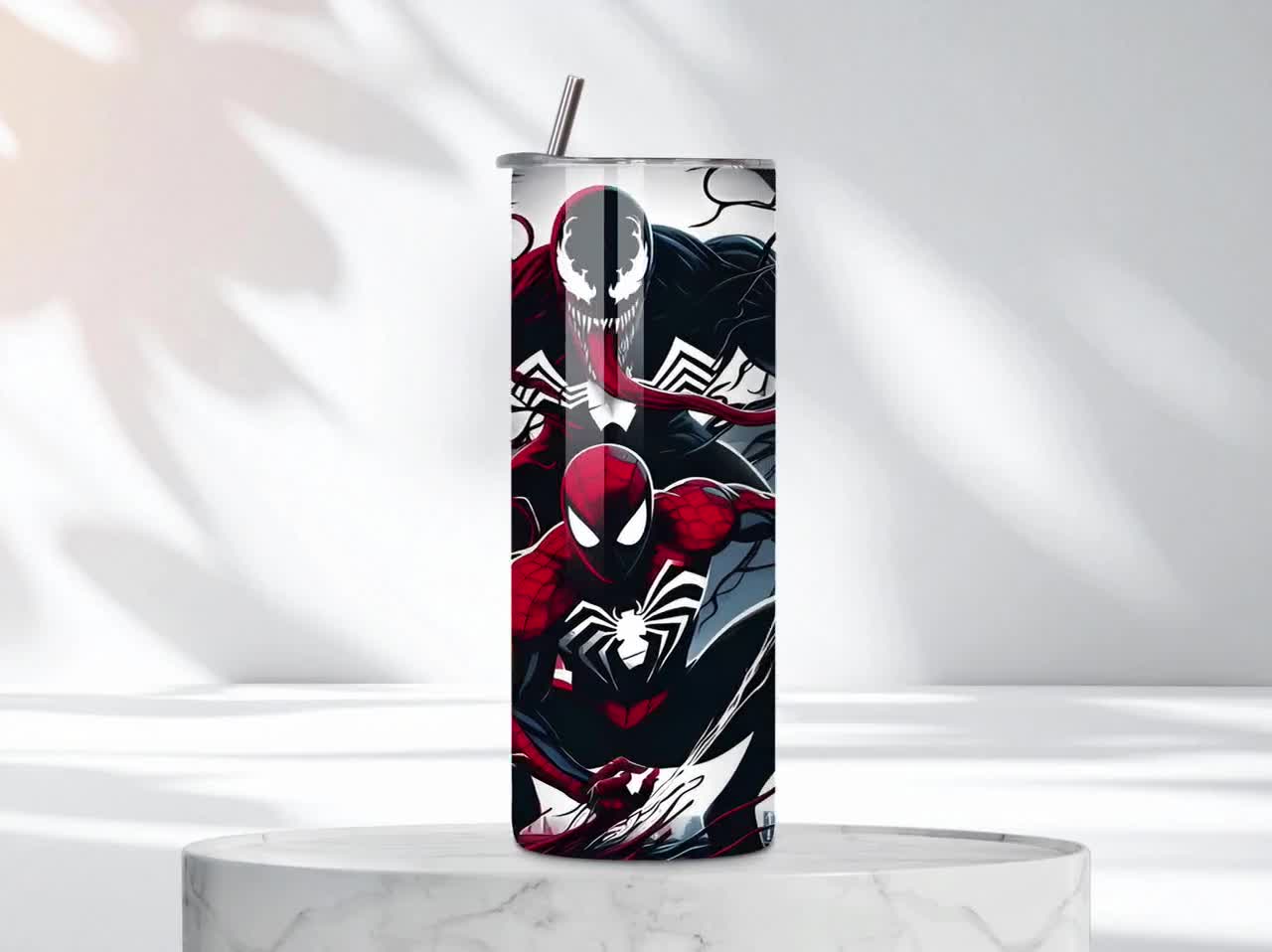 Spiderman Tumbler Wrap 20 OZ Action Hero Tumbler Sublimation Cartoon Character Tumbler Wrap Hero Tumbler Wrap Designs Digital Download video poster