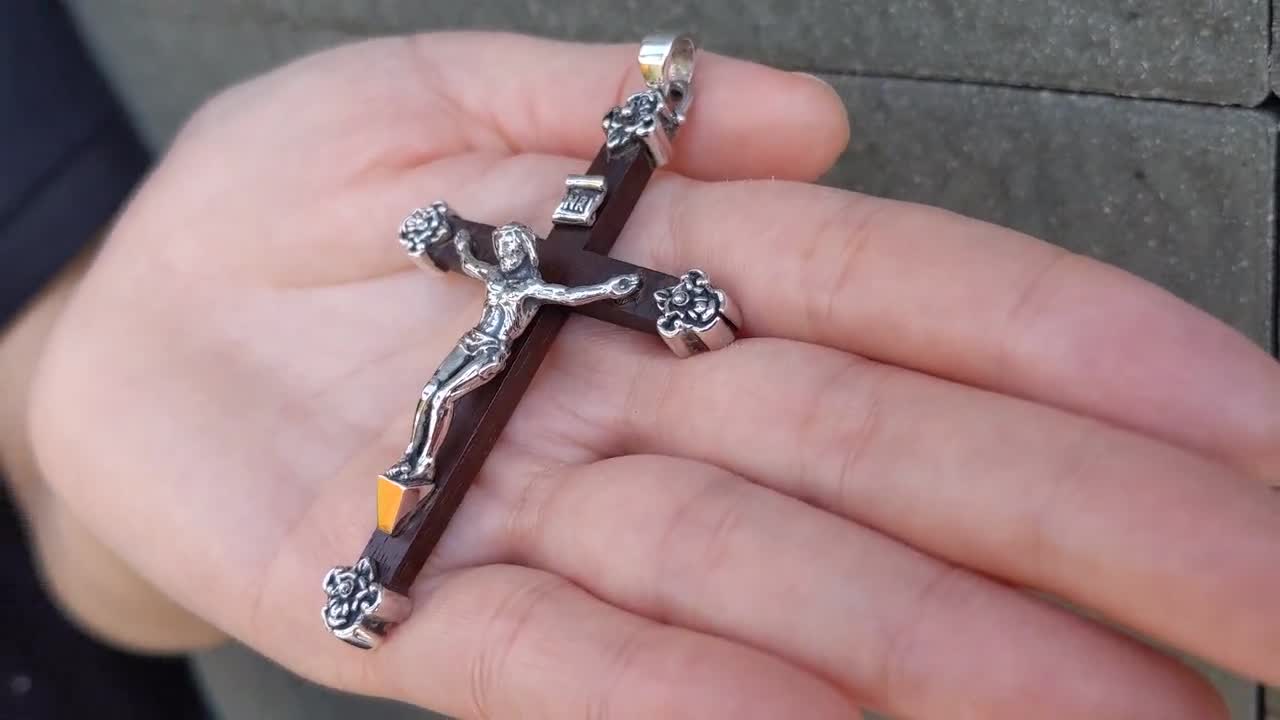 Genuine Olive Wood Cross from the Holy Land, Religious Articles | My  Jerusalem Store