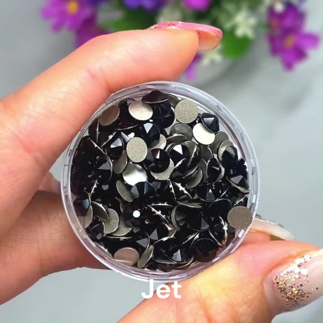 Jet (280) Swarovski 2088 XIRIUS 20ss Crystal Flatbacks No-hotfix