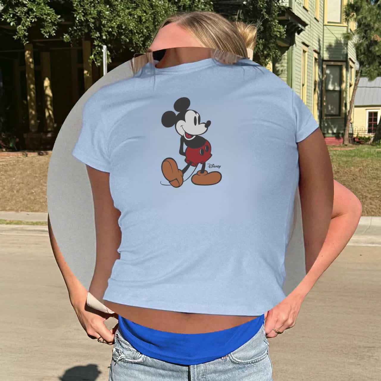 Retro Mickey Disney Baby Tee, Classic Mickey Baby Tee, Y2k 90s Style Mickey Mouse Tee, Mickey Mouse Classic Pose Baby Tee video poster