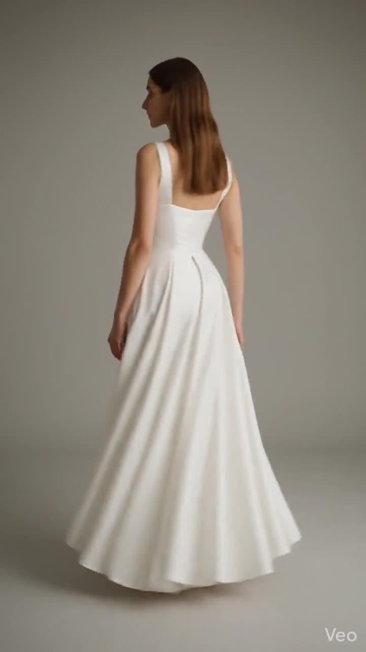 etsy a line wedding dress A Line Wedding Dress