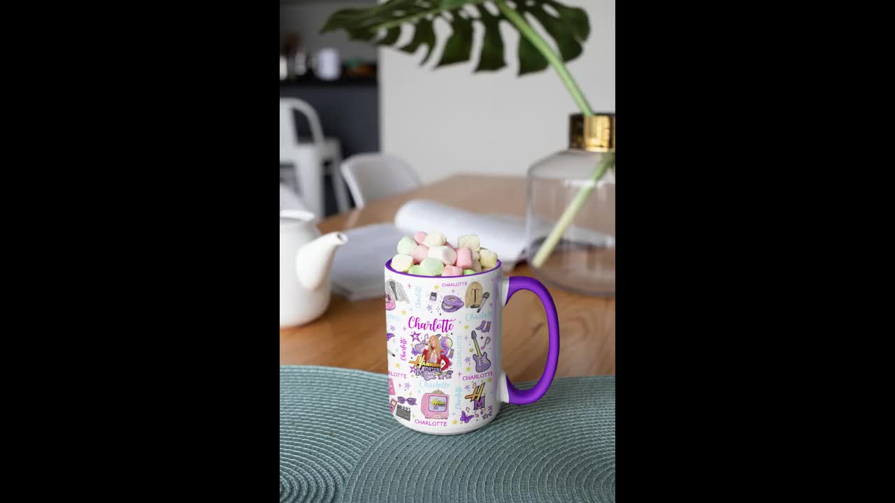 Custom Disney Hannah Montana 20th Anniversary Mug, Hannah Montana Logo Coffee Mug, Hannah Montana Fans Gift, Disney Channel Fans Mug Gift video poster