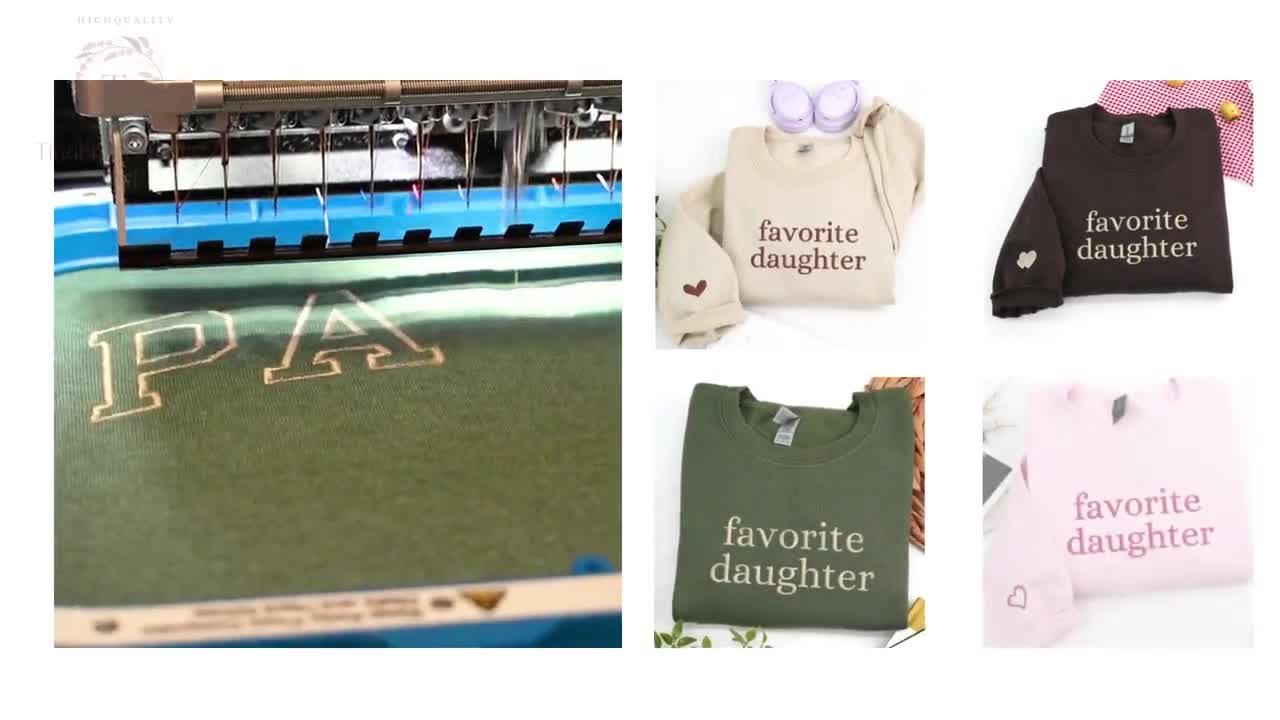 Sudadera bordada "Mi hija favorita" - Regalo personalizado video poster