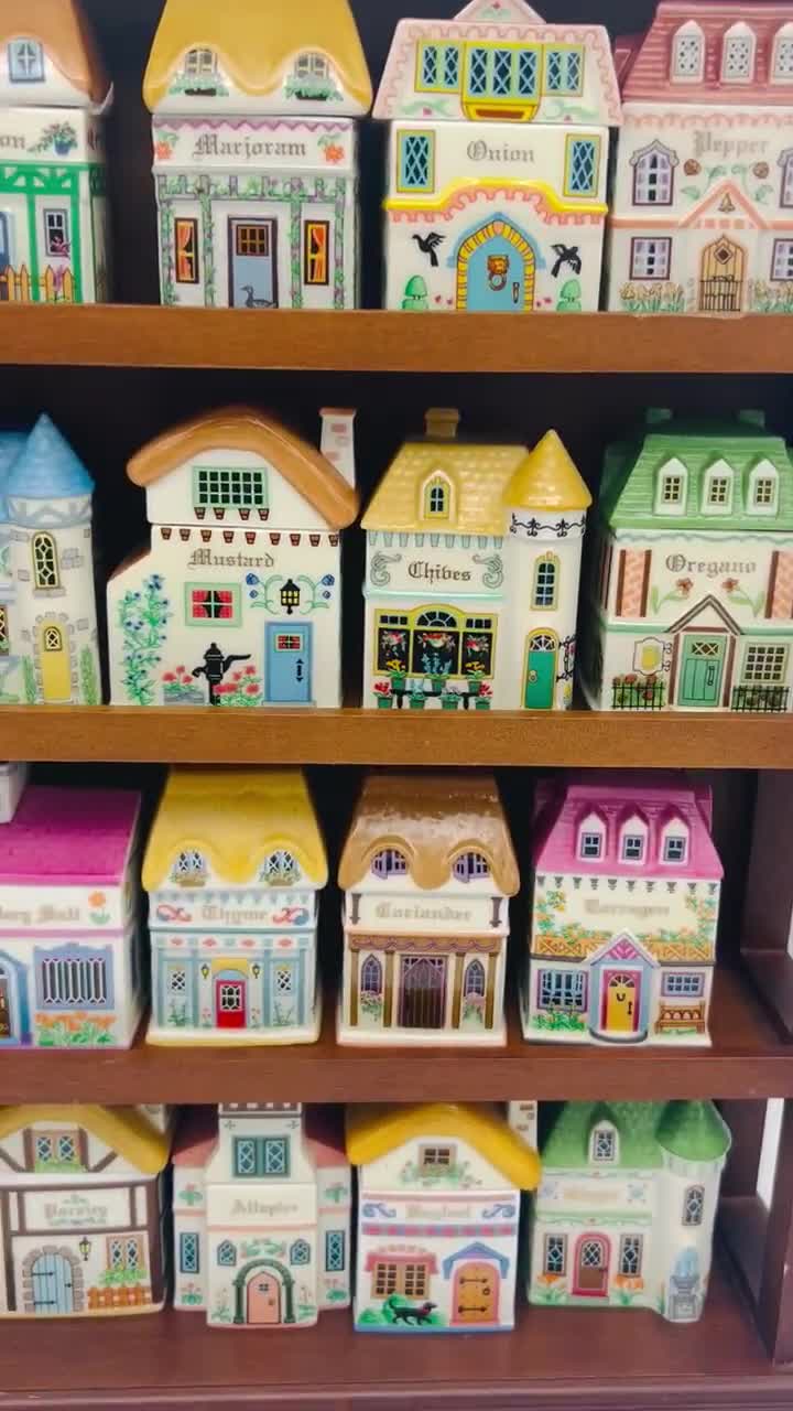 Vintage Lenox Canterbury Crossing Spice Village – Full Set With