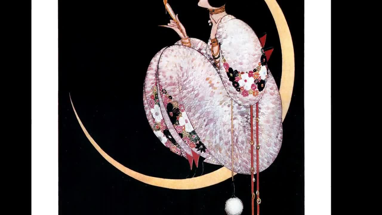 Vogue Magazine Cover Fine Art Repro Print | Crescent Moon Woman