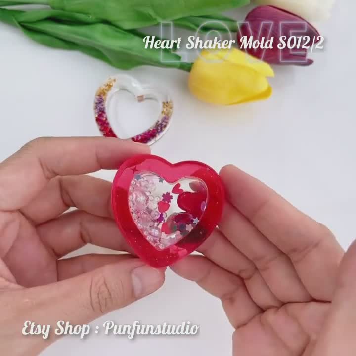 Buy S050 Locked Heart Shaker Mold / Shaker Mold / Silicone Mold Online in  India 