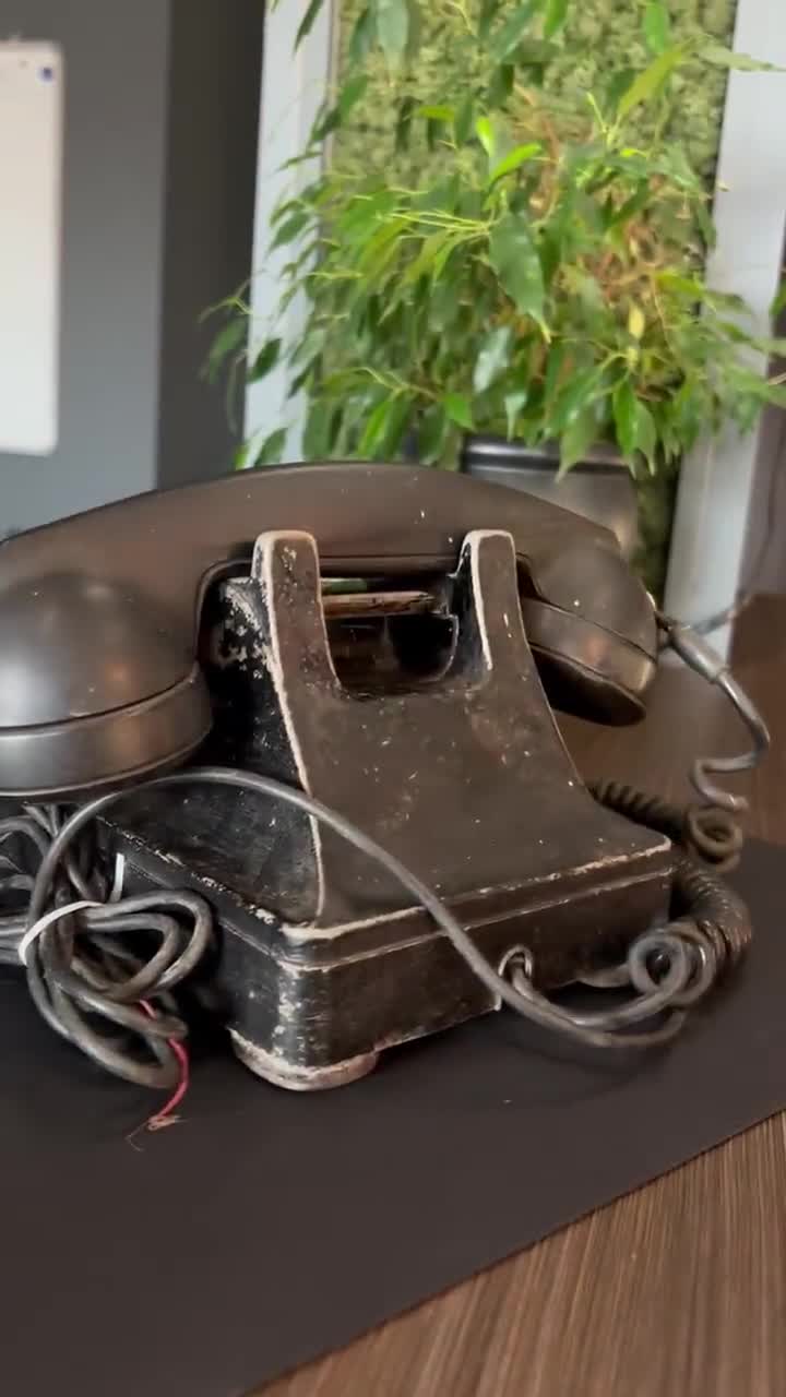 1940s Bell System Rotary Phone | Black Bakelite Western Electric