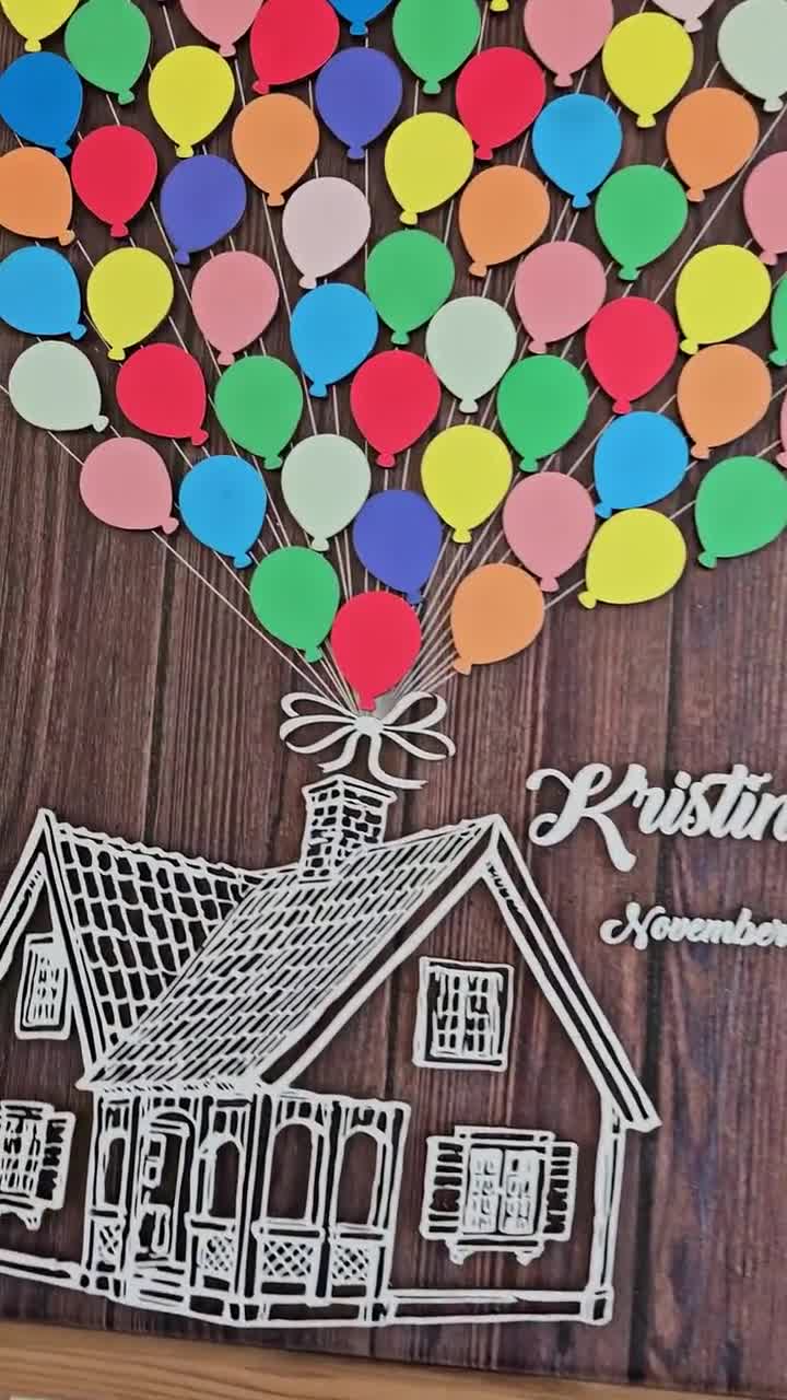 Up House Movie Disney Inspired Guest Book, Alternative Wedding