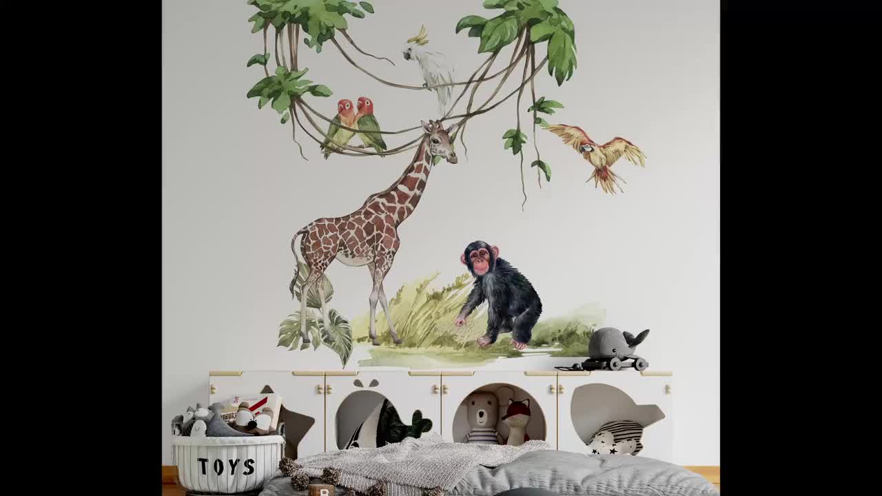 Vinilo Infantil Para Muebles Safaris De Animales Africanos - Adhesivo De  Pared - Revestimiento Sticker Mural Decorativo - 40x60cm con Ofertas en  Carrefour