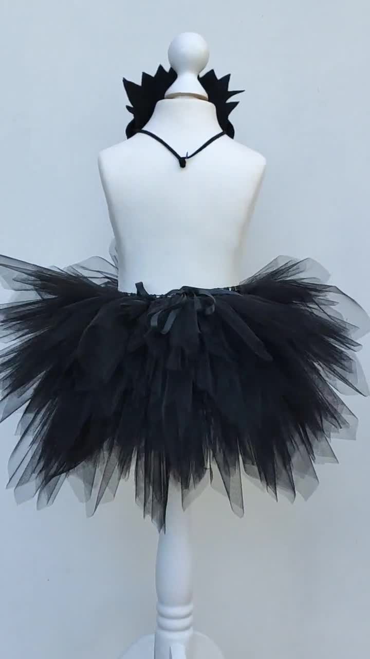 Costume Sorcière Fille - Tutu En Tulle + Chapeau + Balai + Chaussettes - Halloween, Carnaval, Fête Déguisée