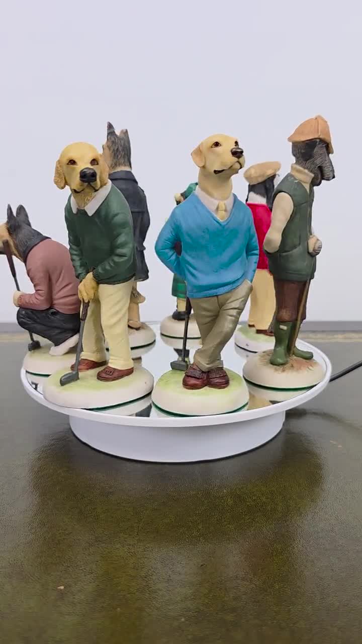 Robert Harrop (イギリス)　コッカースパニエル　ゴルフ　希少品 Vintage Alsatian Golfer Dog Figurine CC51 | Robert Harrop Country