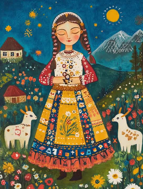 Romanian Folk Tale Art Print, Mystical Creatures - Etsy