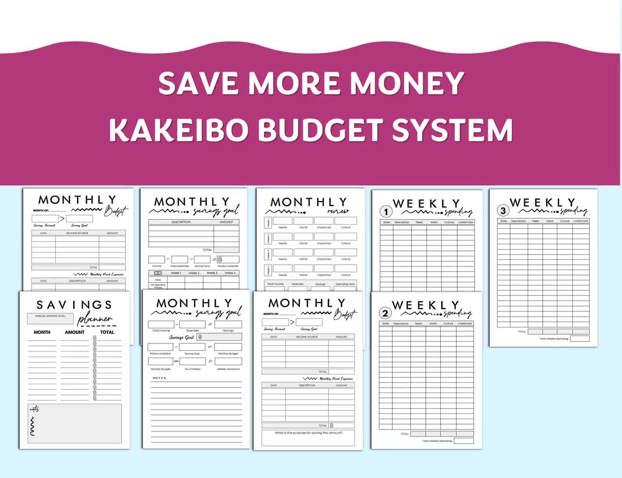 Kakebo Financial Planner Printable, Kakebo Budget Journal, Kakebo Budget  Template, Kakebo Worksheet, Budgeting Journal, Kakeibo Budget Plan -   Denmark