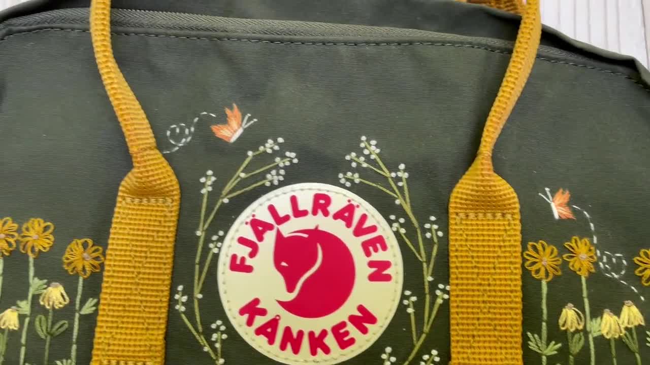 Mini mochila Kanken bordada, bordado a mano Fjallraven Kanken, diseño  personalizado y opciones de color, bolso de mochila elegante y práctico -   México