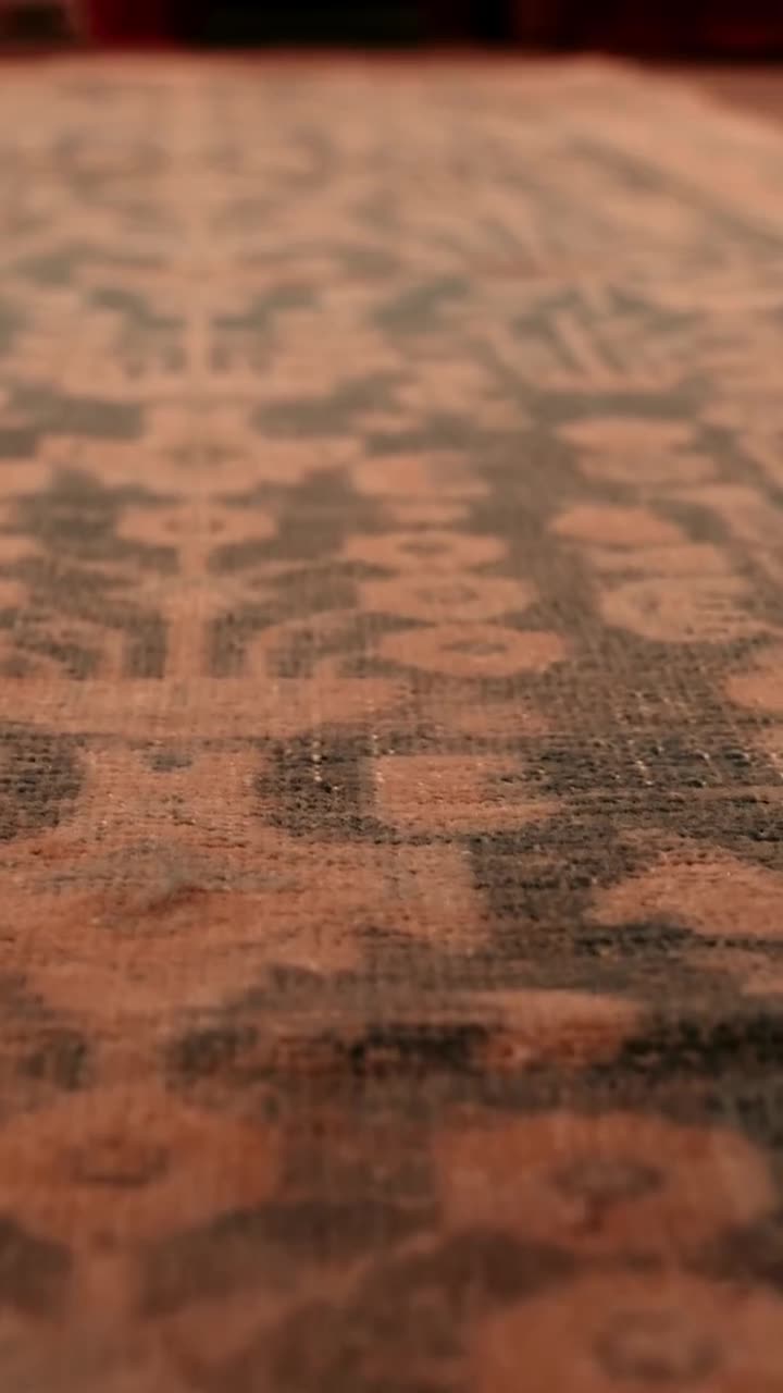 2'10 x 12'6 フィートのヴィンテージ ラグ ランナー、フロア