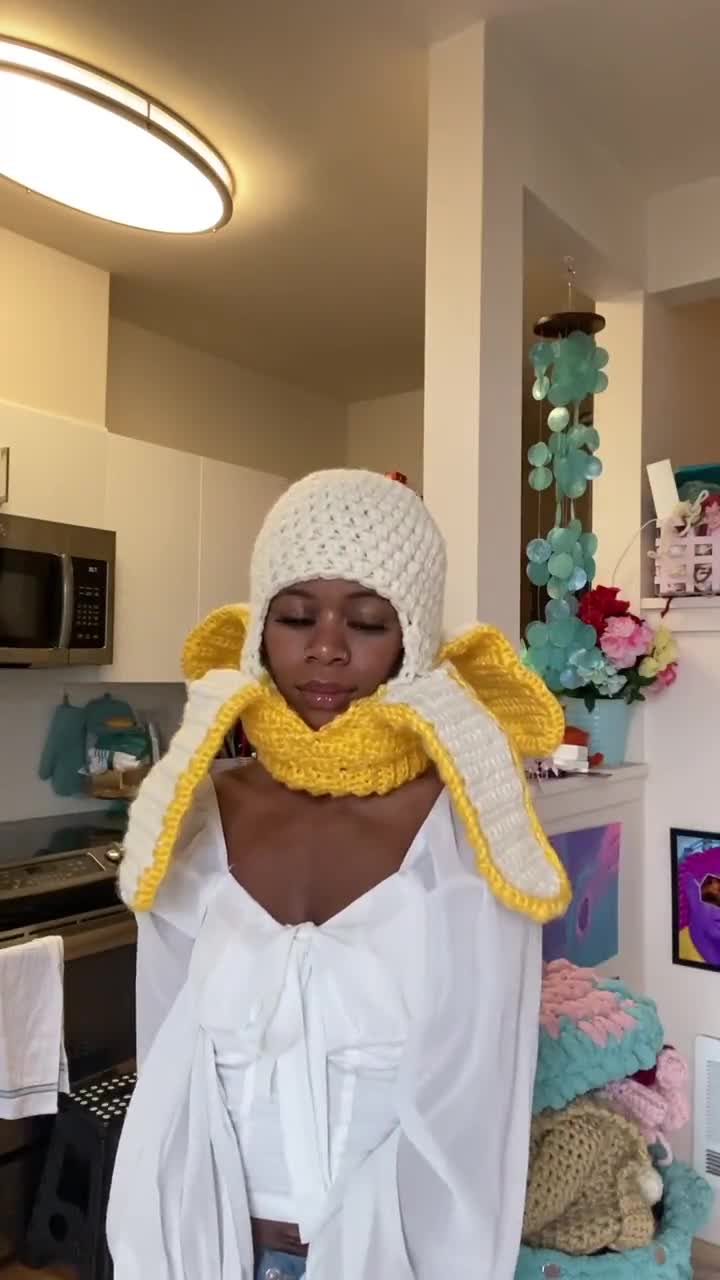 Crochet Bananaclava Pattern- Ski Mask Weird Knit Banana Balaclava