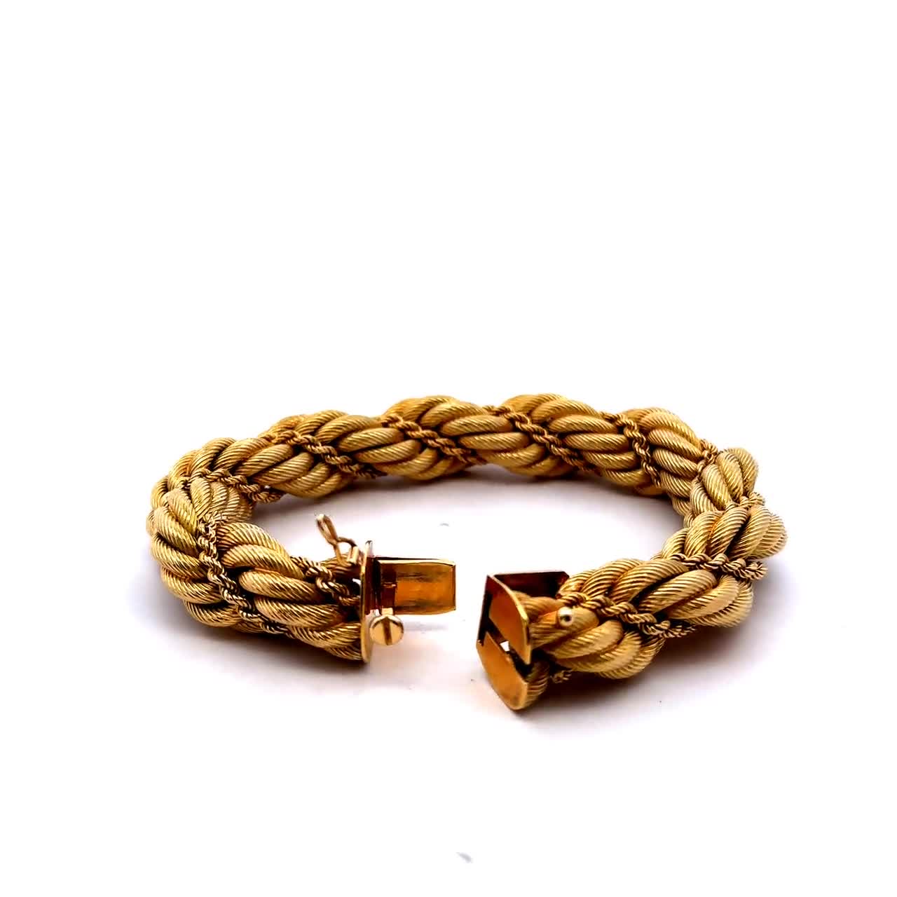 Vintage Tiffany & Co Twisted Rope Bracelet in 18K Yellow Gold - Etsy