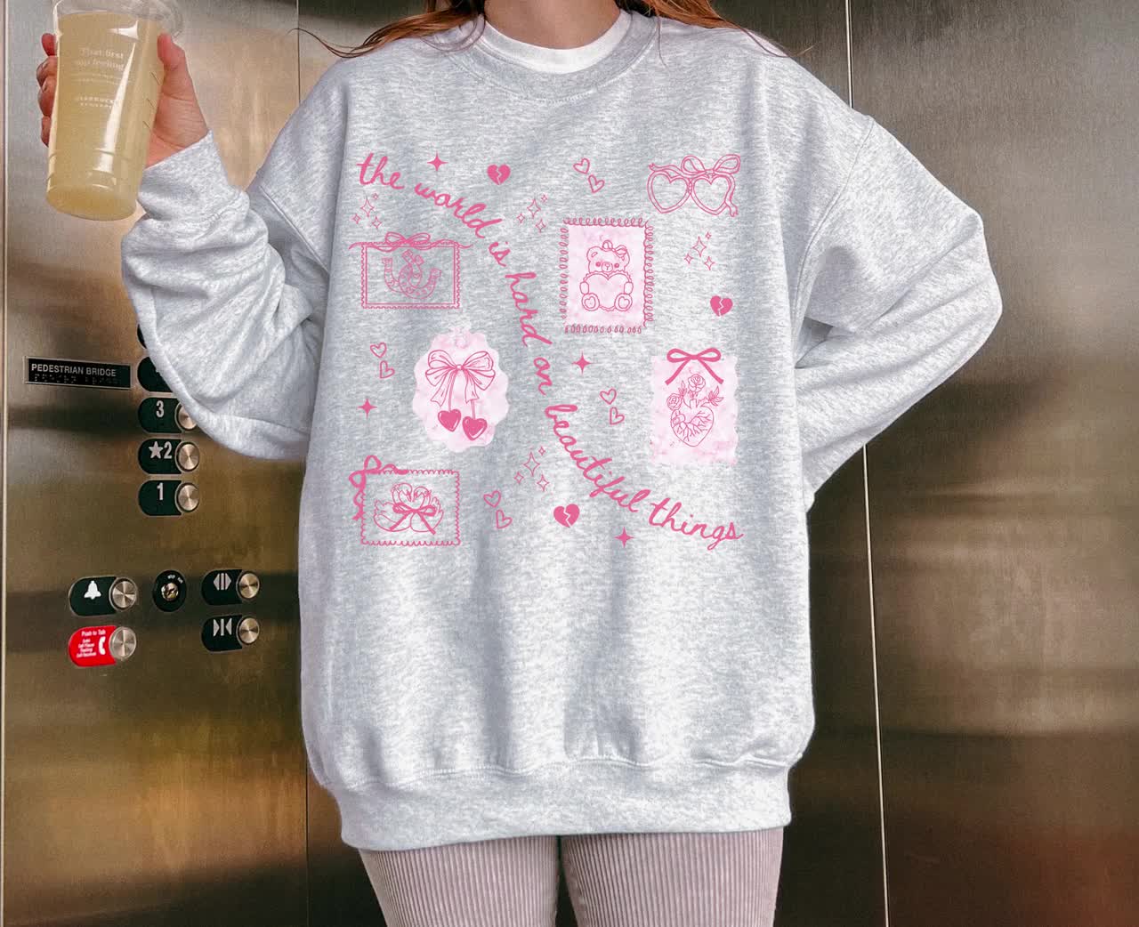 The World Is Hard On Beautiful Things Cloud 9 Emo Cowgirl Crewneck Sweatshirt Country Concert Outfit video poster