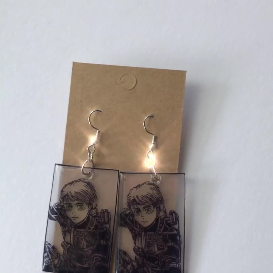 Anime Manga Panel Earrings -  Sweden