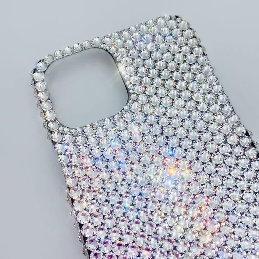 Small 12ss Clear Diamond Rhinestone BLING Bedazzled Back Case Made