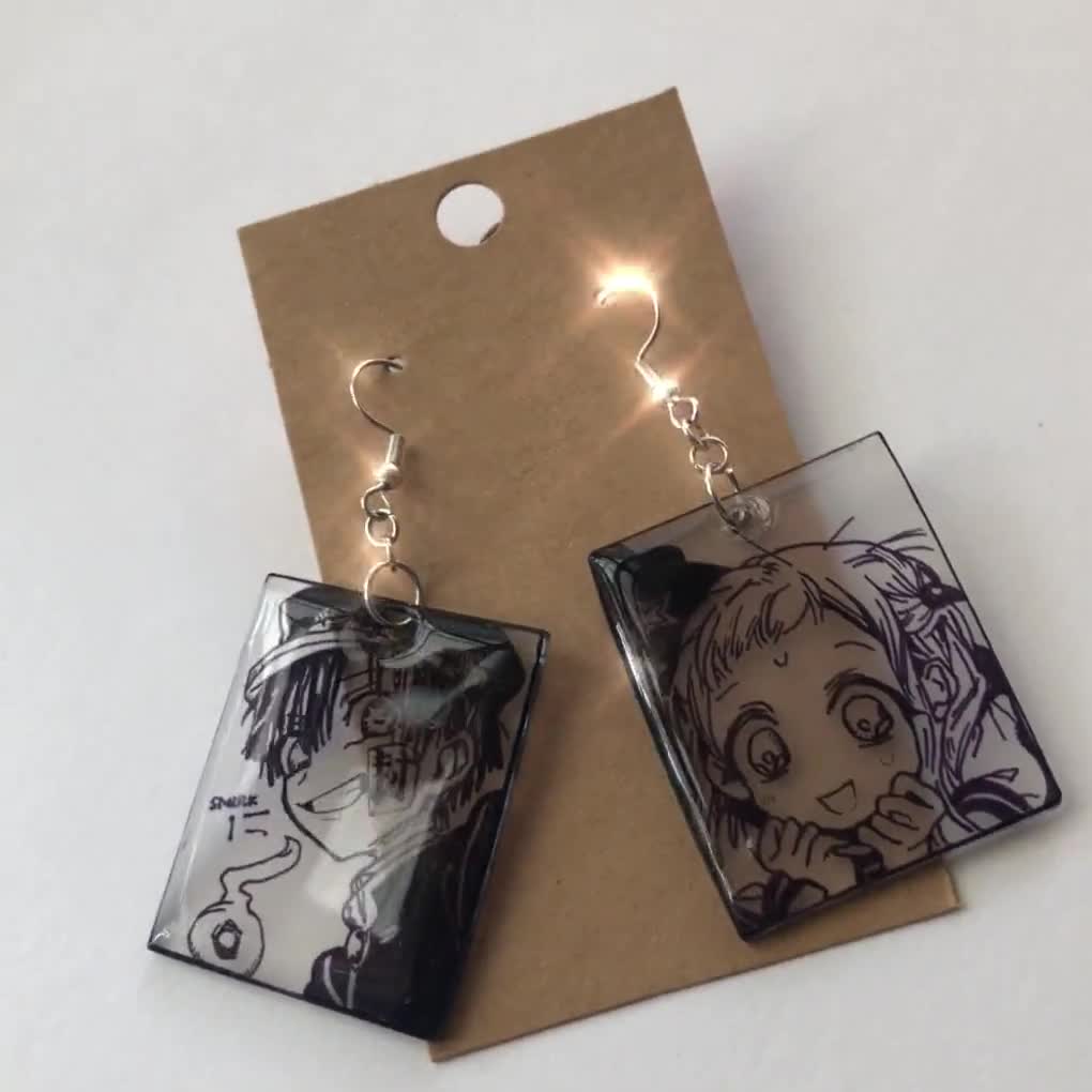 Anime Manga Panel Earrings -  Sweden