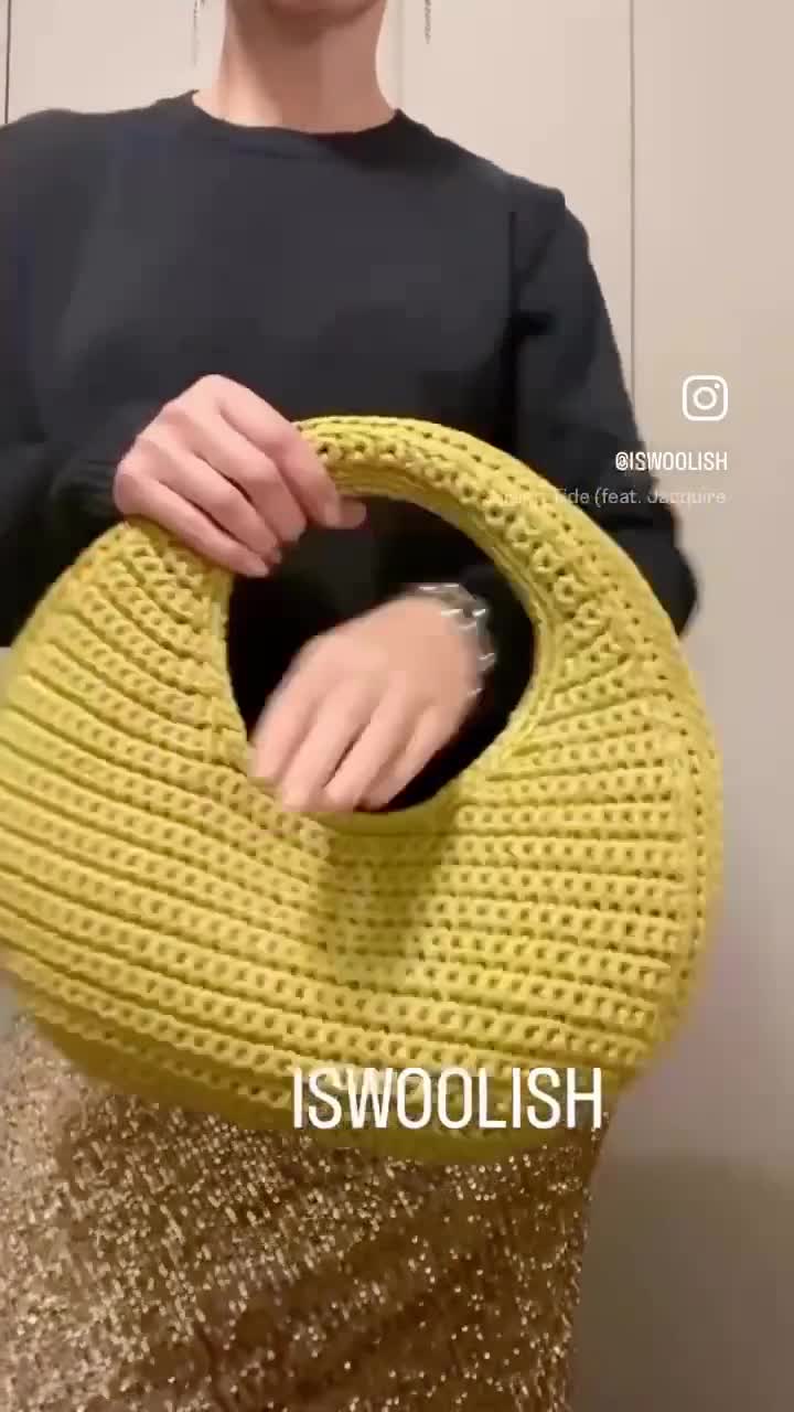 CROCHET PATTERN LUNA Bag Crochet Bag Pattern Wool Bag crochet purse woman bag shopping bag summer bag beach bag, handbag video poster