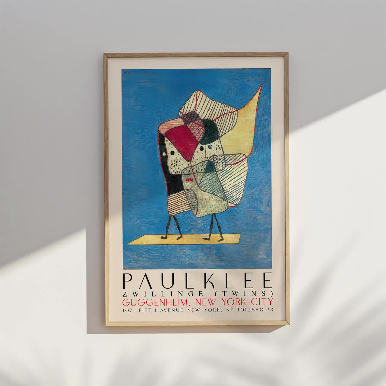 Paul Klee Poster - Zwillinge / Twins Art Print Abstract Geometric