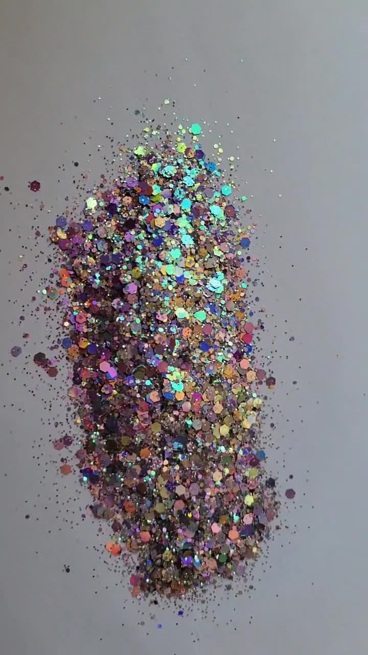 Crystal Clear Chunky Glitter Mix Iridescent Glitter for 