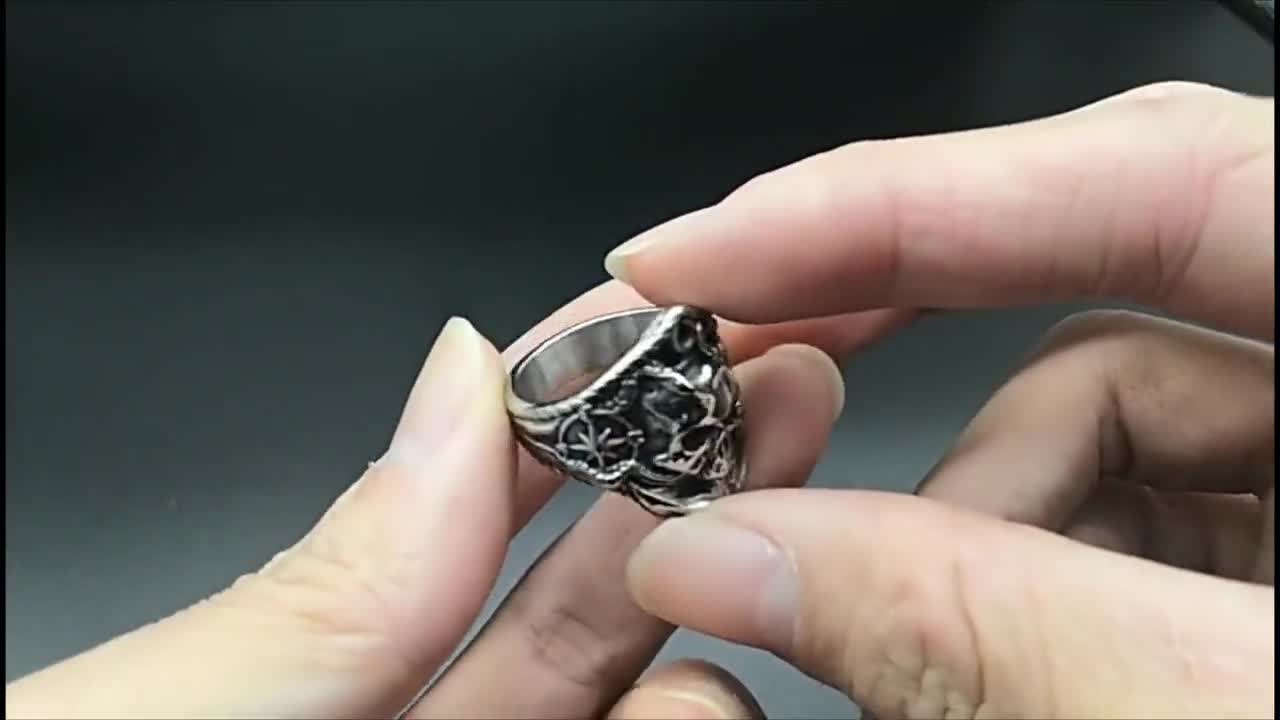 Gothic Style Pirate Knife Ring Men's Silvery Ring - Temu