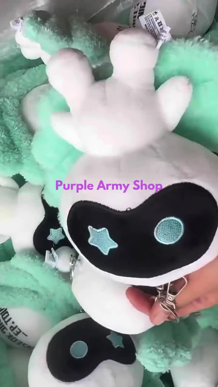 BTS Jin Wootteo Plush Keyring: Kpop Bag Accessory, ARMY Gift - Etsy