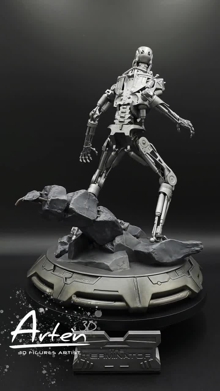 T-800 - （ターミネーター）3Dフィギュア - Etsy 日本