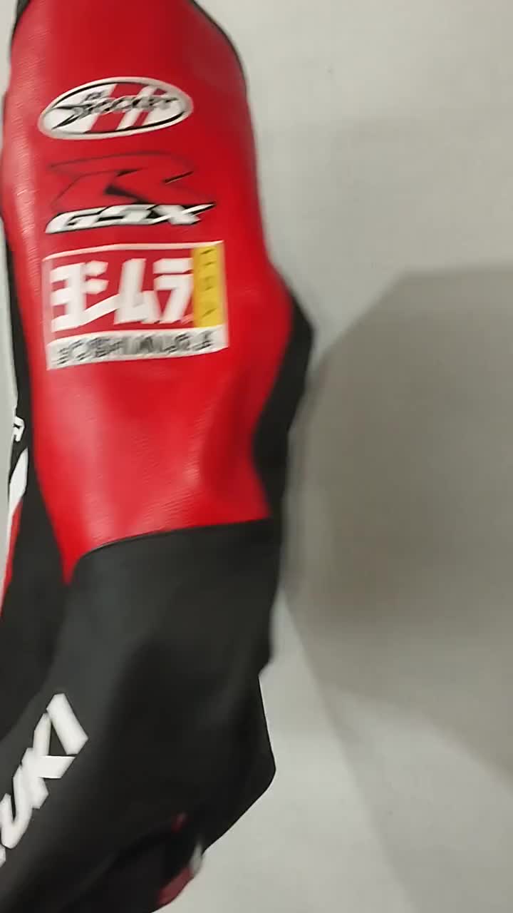 Arai Suzuki Yoshimura Rocket Motorcycle Racing Jacket — Black/red