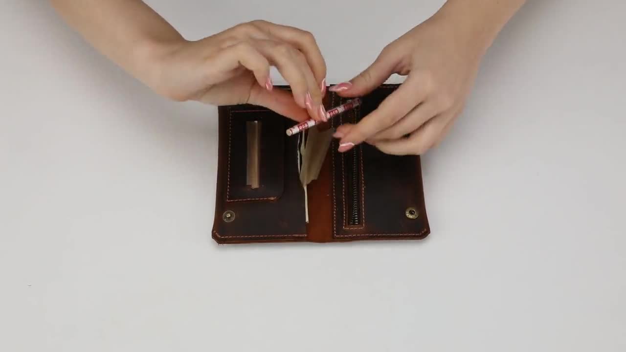 レザータバコポーチ – ハンドメイドレザーケース＆バッグ – 喫煙具用