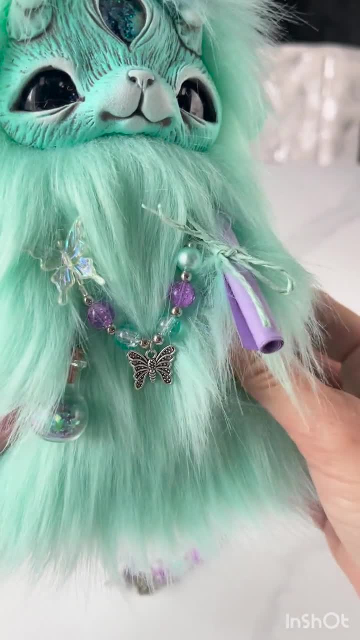 Handmade Faux Fur Fantasy Creature: Magical Home Decor - Etsy