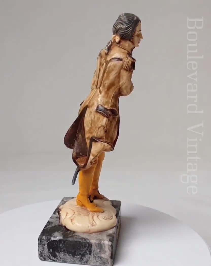 Depose Italy Butler Figurine Italy Art Royal Lackey Italy Gift