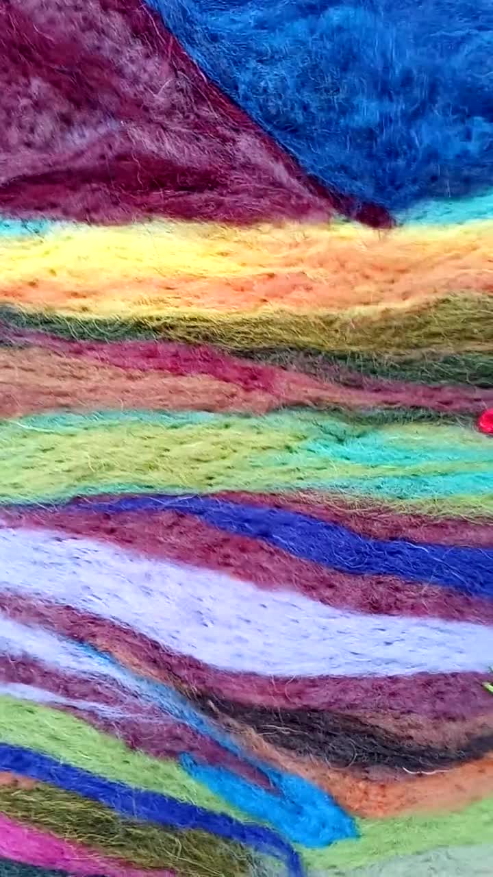 Yarn art landscape 