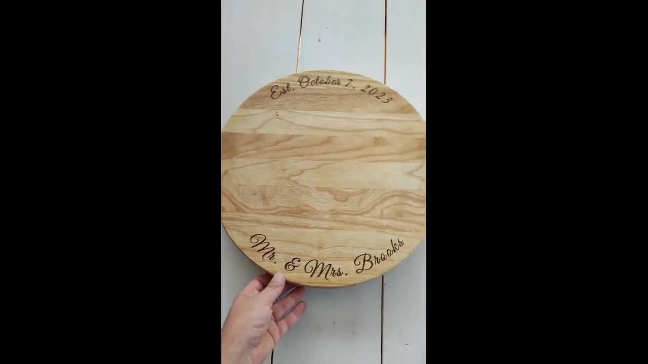 Engraved Wood Cutting Board, Personalized Wedding Gift, Custom