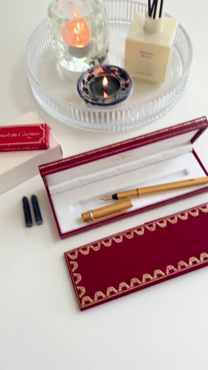 Must De Cartier Trinity Fountain Pen 18K Gold Nib – Vintage