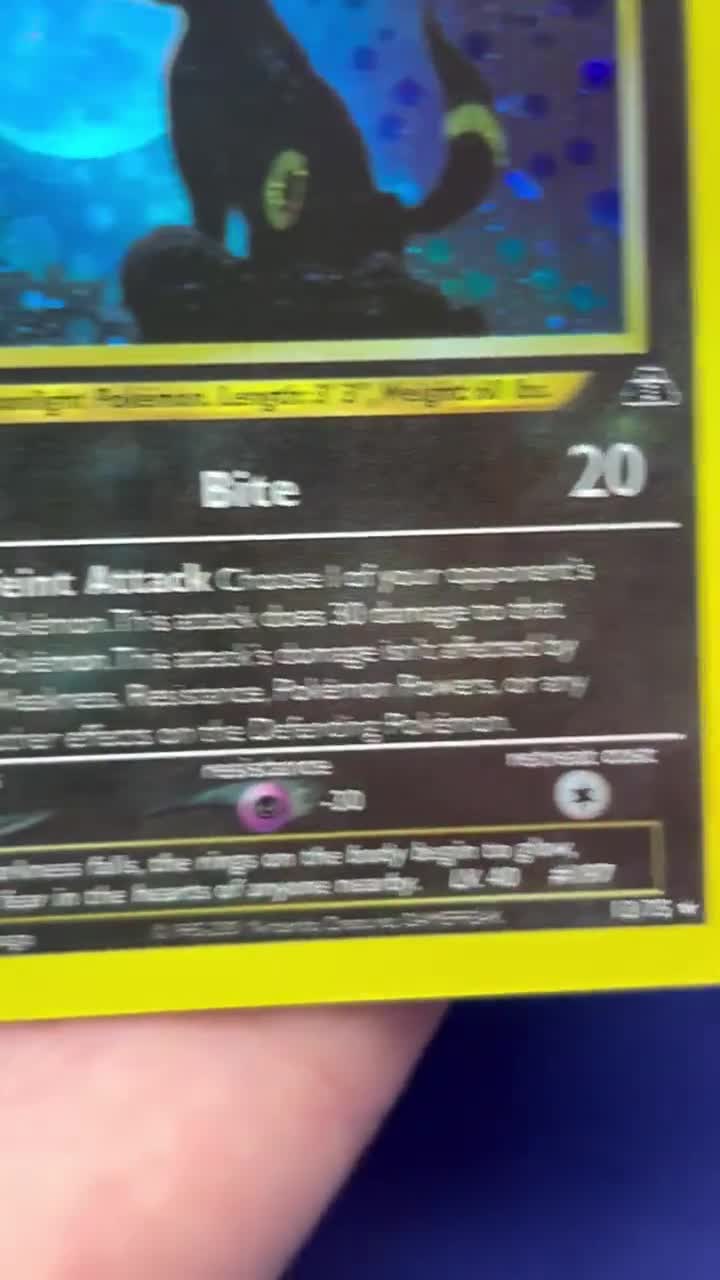 first umbreon pokemon card Umbreon (13) - Neo Discovery - Pokemon