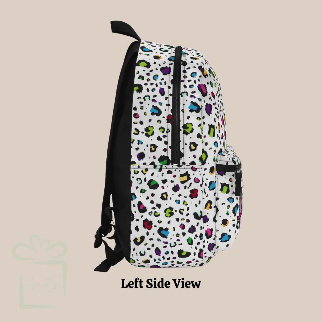 Set Zaino 3 Pezzi Per Ragazze Con Stampa Ghepardo – Zaino + Portapranzo + Astuccio, Leggero E Capiente