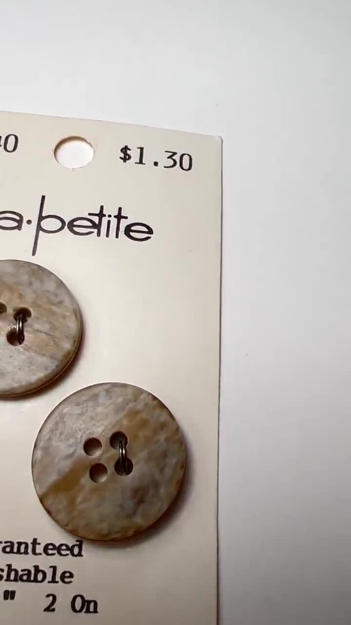 Lapetite Buttons 3/4 Shank Lthr Brown 3PC 291/292