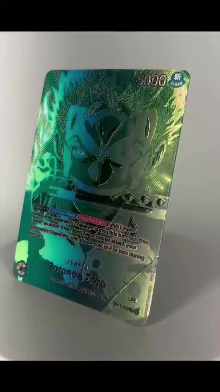 OP12 Green Roronoa Zoro Leader Textured TCG Proxy Card - Etsy