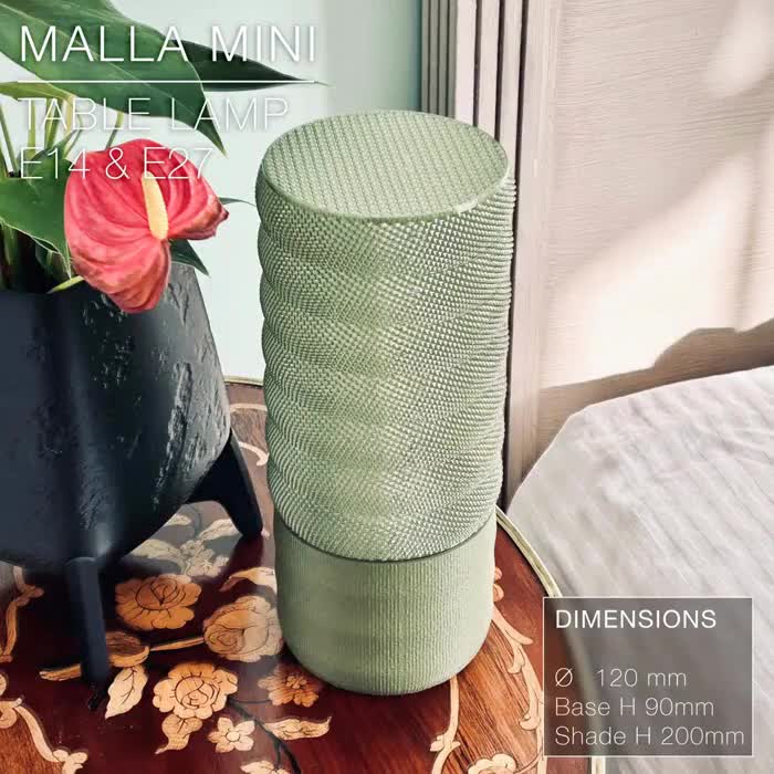 Malla Mini – 3D Printed Translucent Table Lamp video poster
