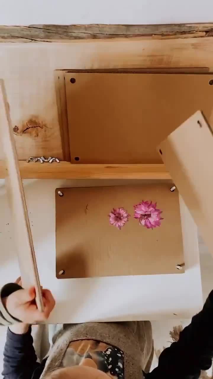 XS-XL Custom Flower Press Nature Crafting Kit, Creative Daughter Gift, DIY Flower  Pressing Kit, Extra Large Herbarium Press 