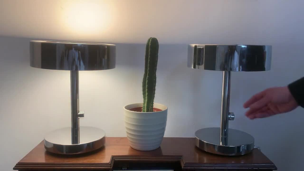 Pair of IKEA Stockholm 2017, Ola Wihlborg, Dimmable Chrome and