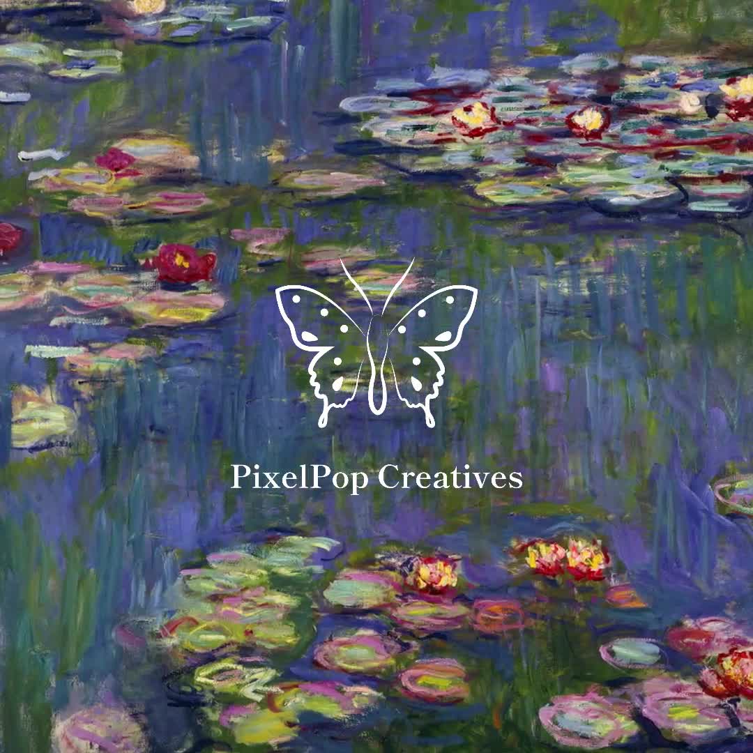 Claude Monet Water Lilies 1916,classic French Impressionist