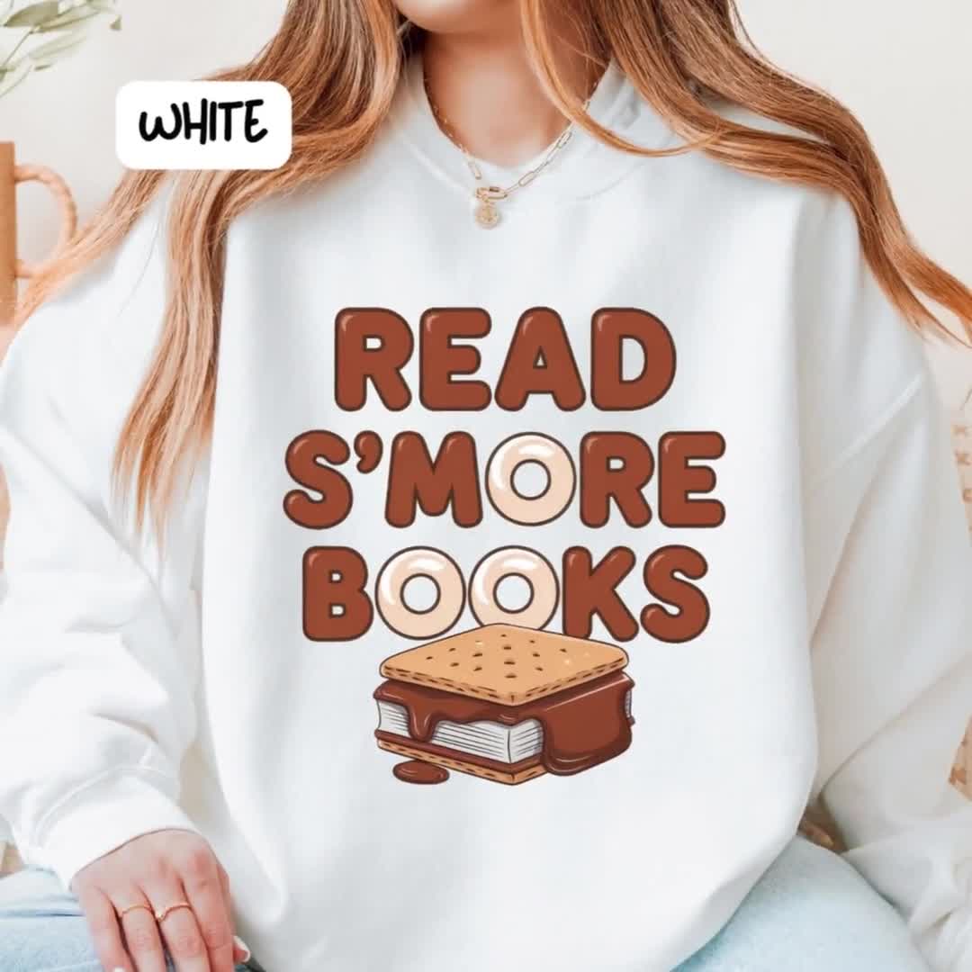 「もっと本を読もう」スウェットシャツ、Booktok 居心地の良い秋のセーター video poster