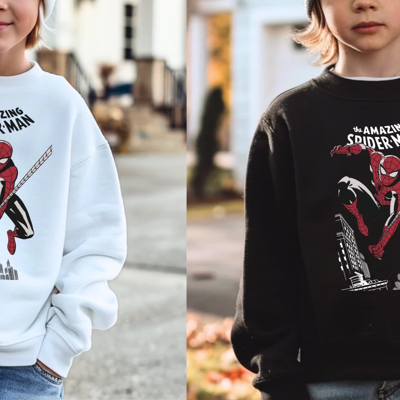 Sudadera de El Sorprendente Hombre Araña: Sudadera con capucha de Marvel Spiderman video poster