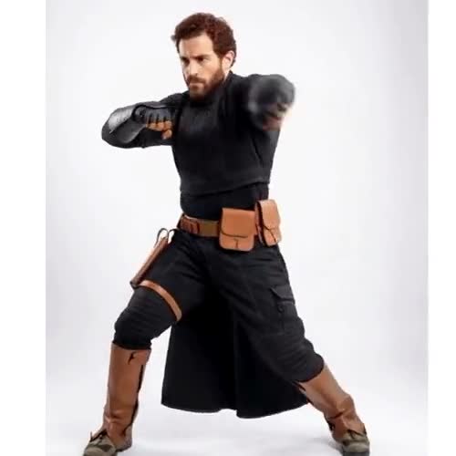 Bounty Hunter Boba Fett Costume | Black Flight Mandalorian Armor Suit Cosplay With Skirt video poster