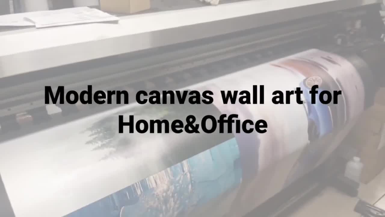 La vie est belle, impression d'art sur toile graffiti, décoration murale inspirante video poster